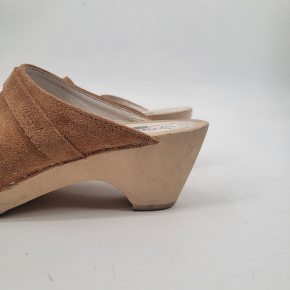 Maguba Swedish Berkeley Husband Clogs Size 41 Camel Tan Leather Boho Minimalist - Picture 6 of 16